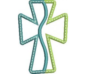 Stickdatei - Geteiltes Kreuz